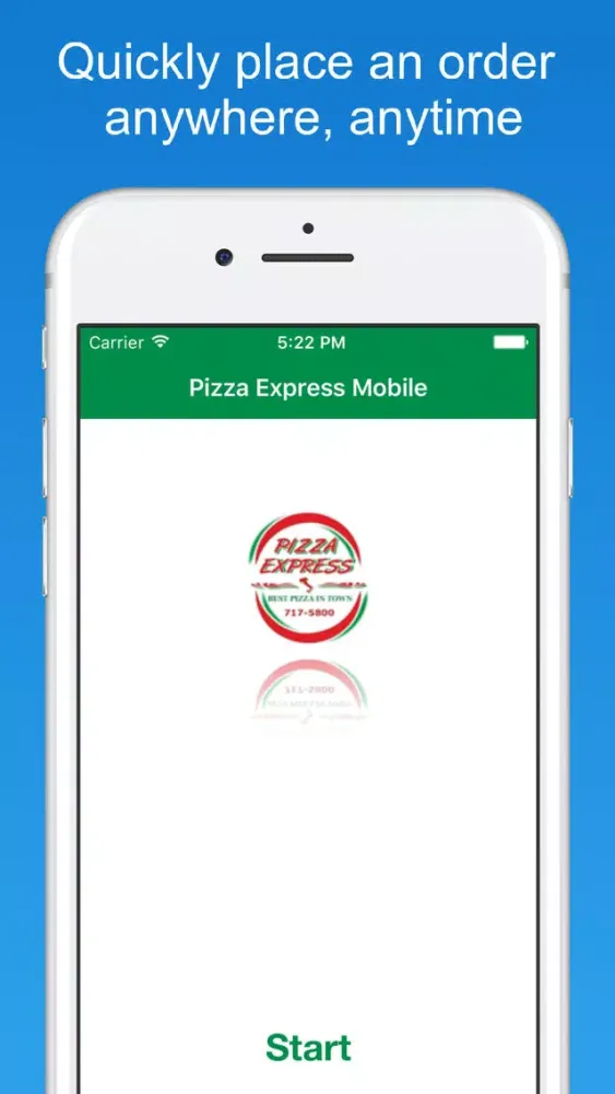 Tangkapan skrin Pizza Express Mobile