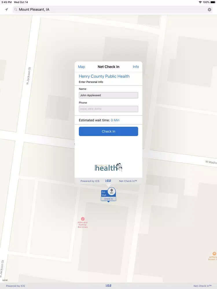 Capturas de pantalla de Net Check In - Henry County iPad 
