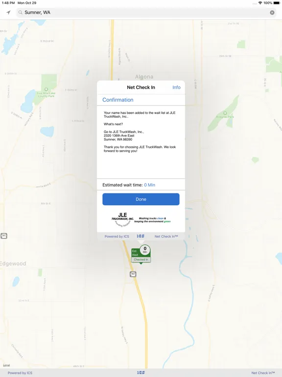 Net Check In - JLE TruckWash iPad 应用截图
