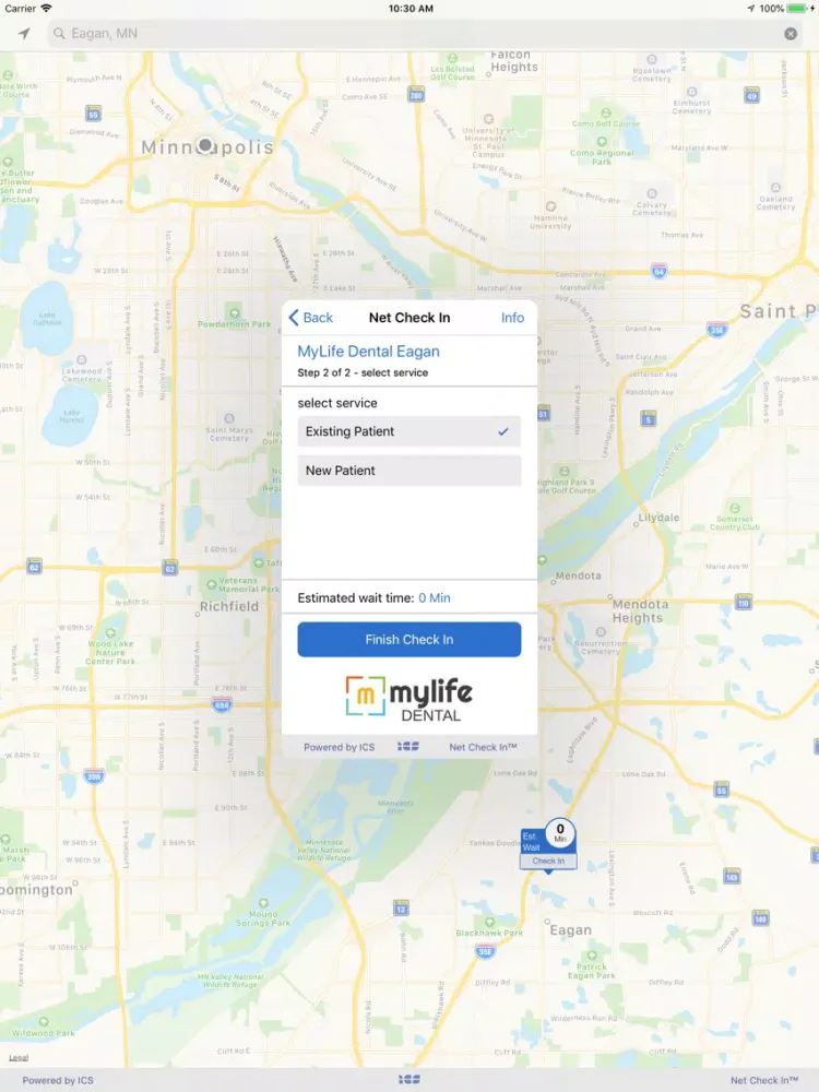 Net Check In - mylife DENTAL iPad 应用截图