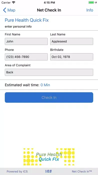 Net Check In - Pure Health Screenshots