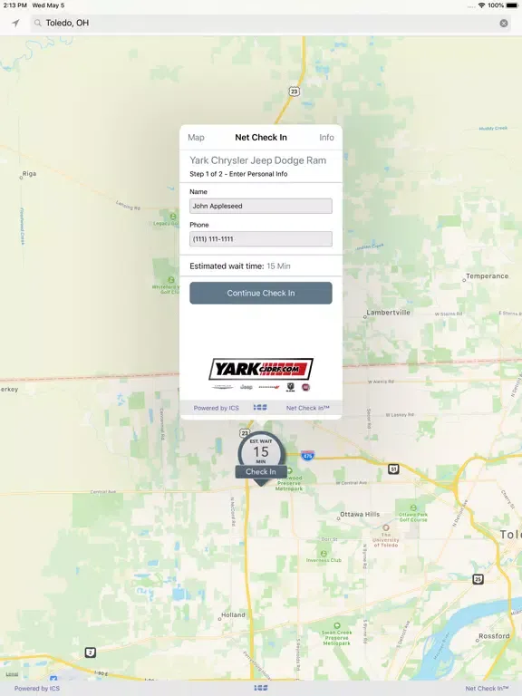 Capturas de pantalla de Yark Chrysler Jeep Dodge Ram iPad 