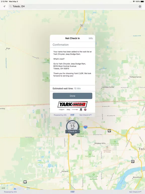 Capturas de pantalla de Yark Chrysler Jeep Dodge Ram iPad 
