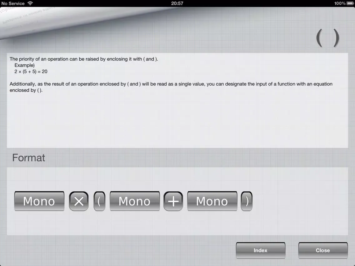 Zrzuty ekranu Mono Calculator Lite iPad 