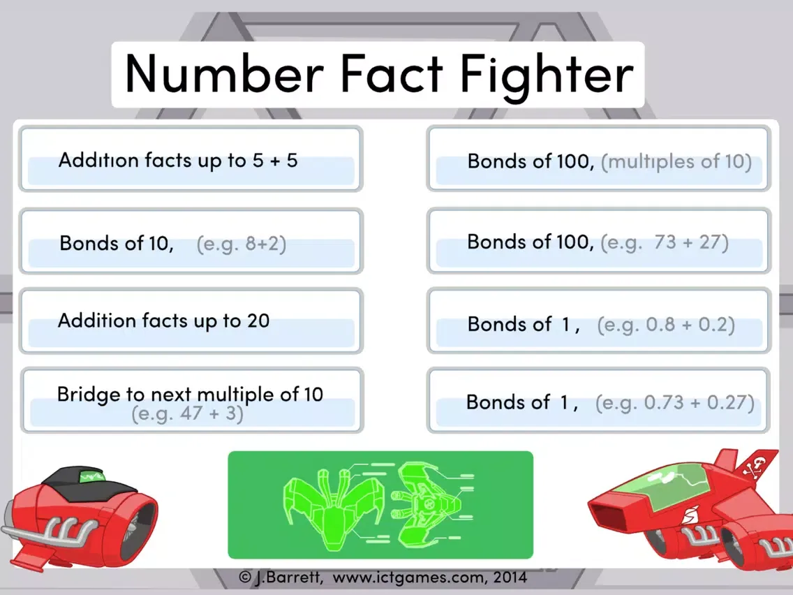Number Fact Fighter iPad  スクリーンショット