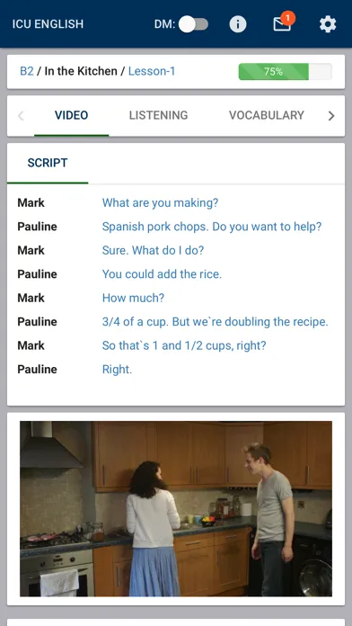 Capturas de pantalla de ICU English