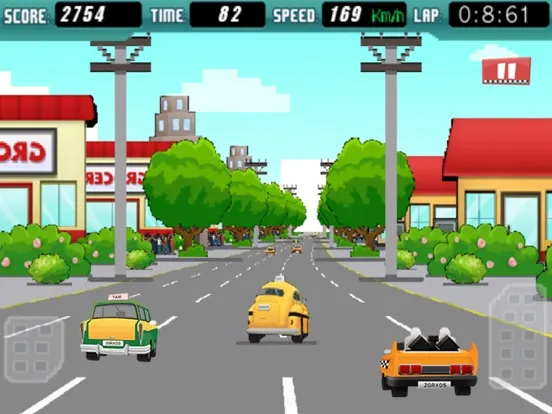 Zrzuty ekranu Taxi Cab Crazy Race 3D - City Racer Driver Rush iPad 