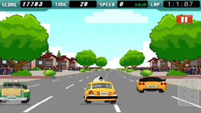 Zrzuty ekranu Taxi Cab Crazy Race 3D - City Racer Driver Rush