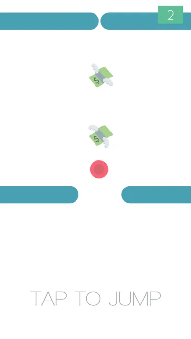 Bouncing Ball UP! - Red Dot Dodge Dash স্ক্রিনশট