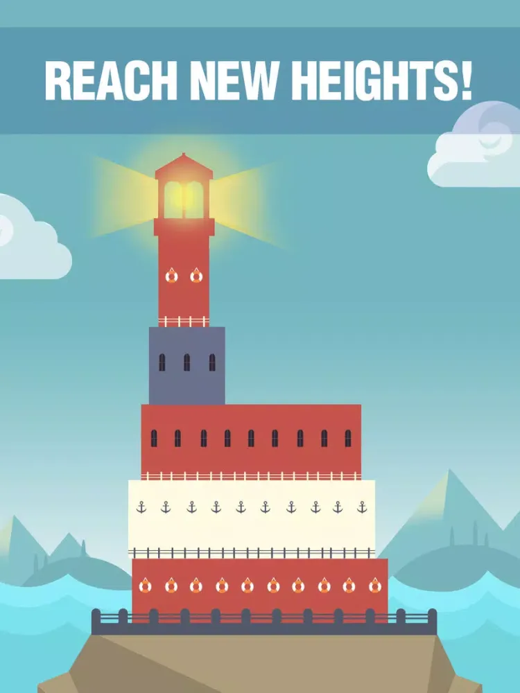 Build the Lighthouse - Impossible Sky High Tower Puzzles iPad  Screenshots