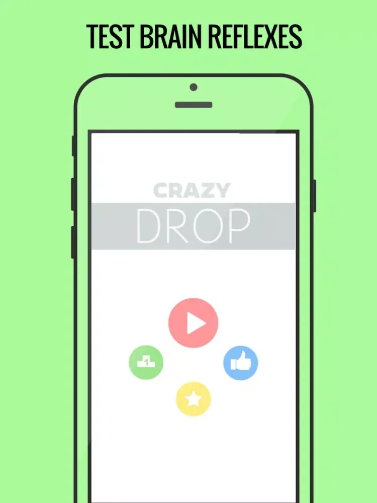 Tangkapan skrin Crazy Drop. iPad 