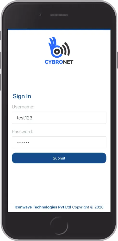 Capturas de tela do Cybronet Employee App