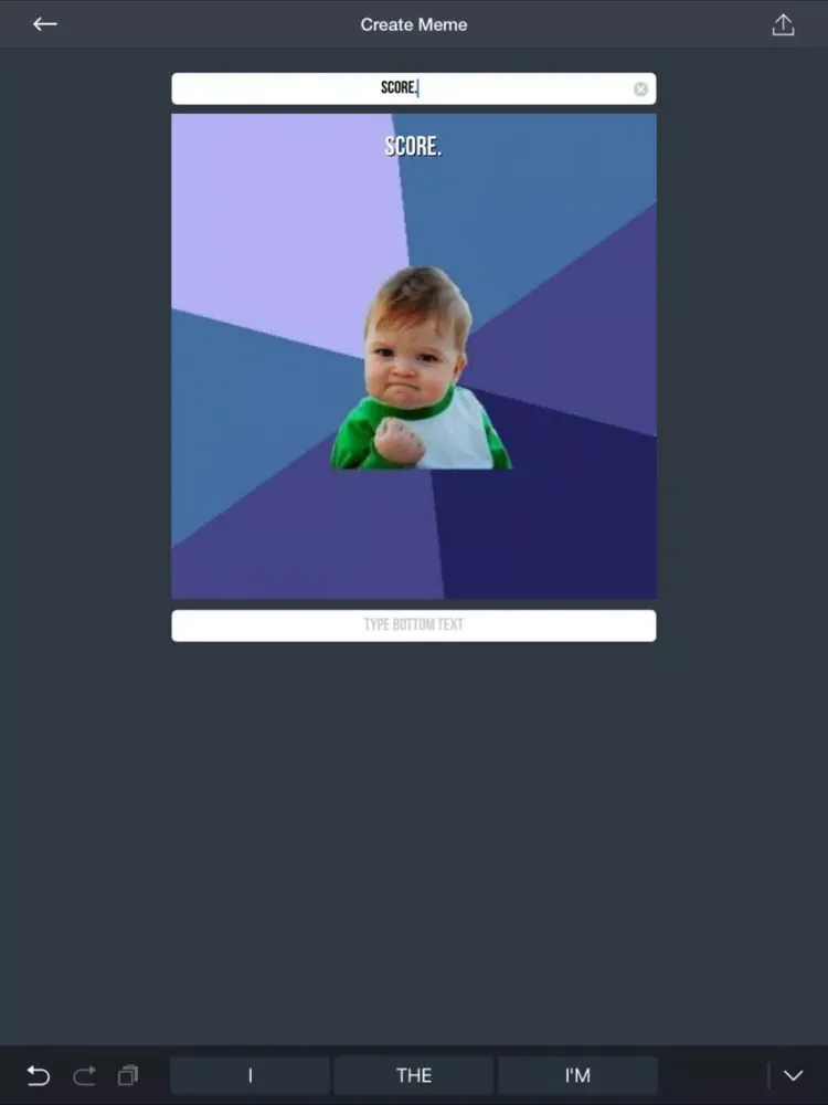 Meme Zap iPad 应用截图