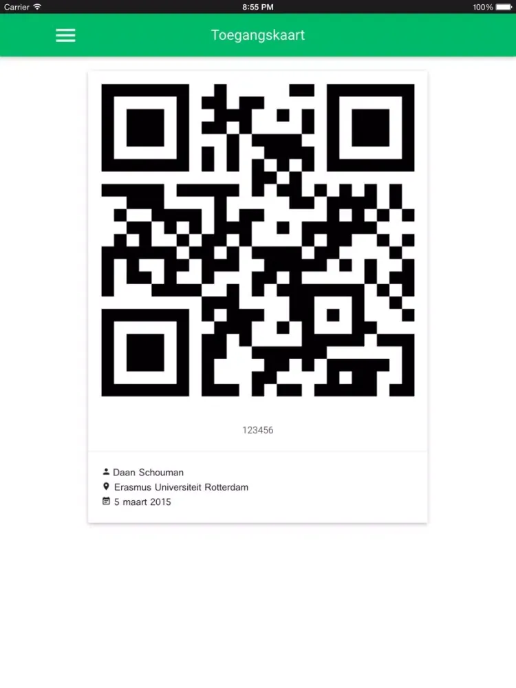 Erasmus Bachelor Open Day iPad  Screenshots