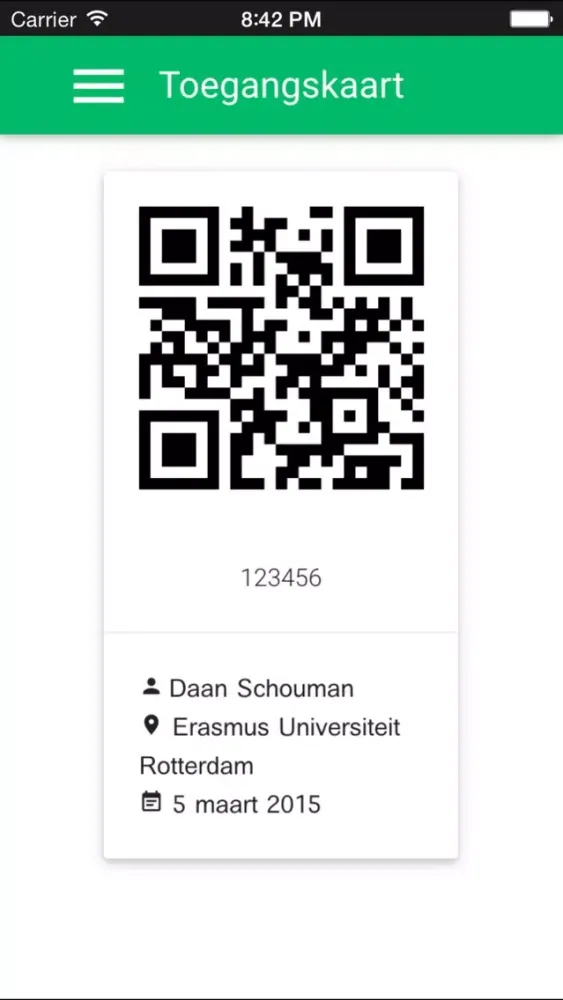 Erasmus Bachelor Open Day Screenshots