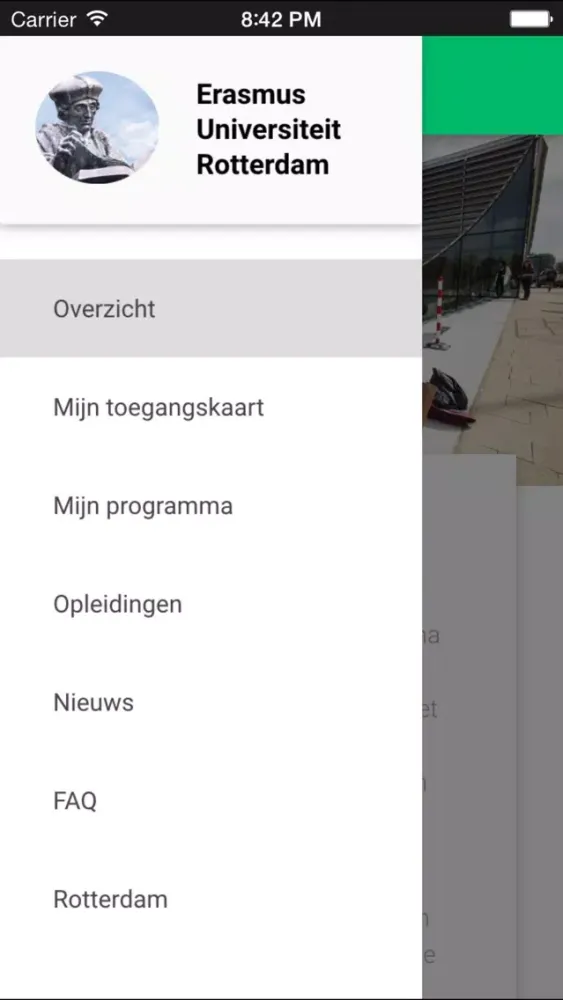 Erasmus Bachelor Open Day Screenshots