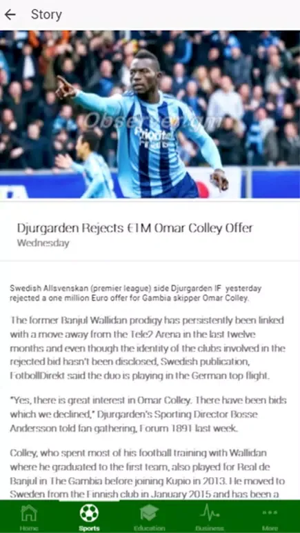 Daily Observer Screenshots