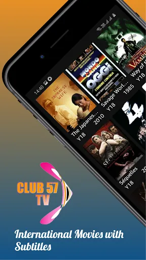 Club57 TV - Movies & LIVE TV Ekran Görüntüleri