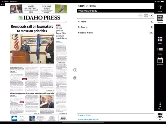 Idaho Press eEdition iPad 应用截图