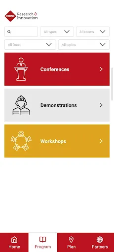 Capturas de pantalla de CBRNE R&I Conference
