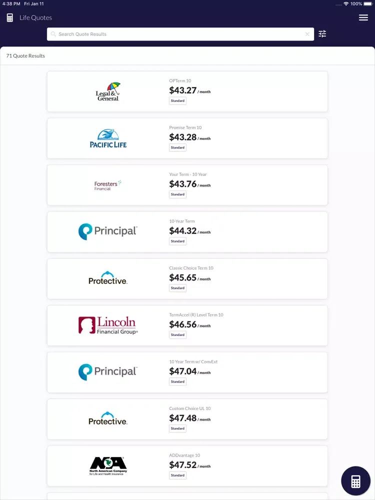 Insurance Designers iPad 应用截图