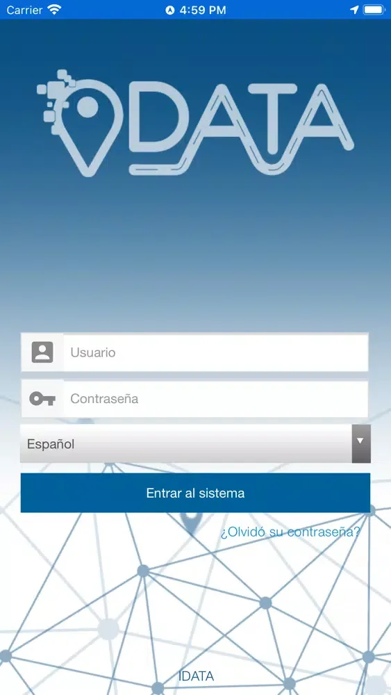 Capturas de tela do iData