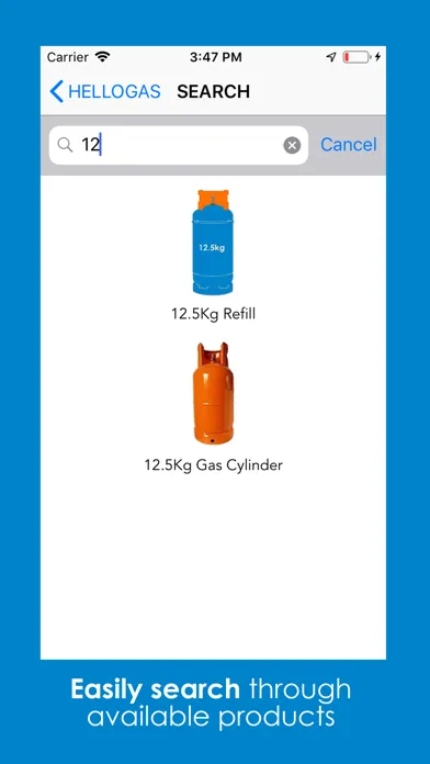 Tangkapan skrin Hello Gas Services
