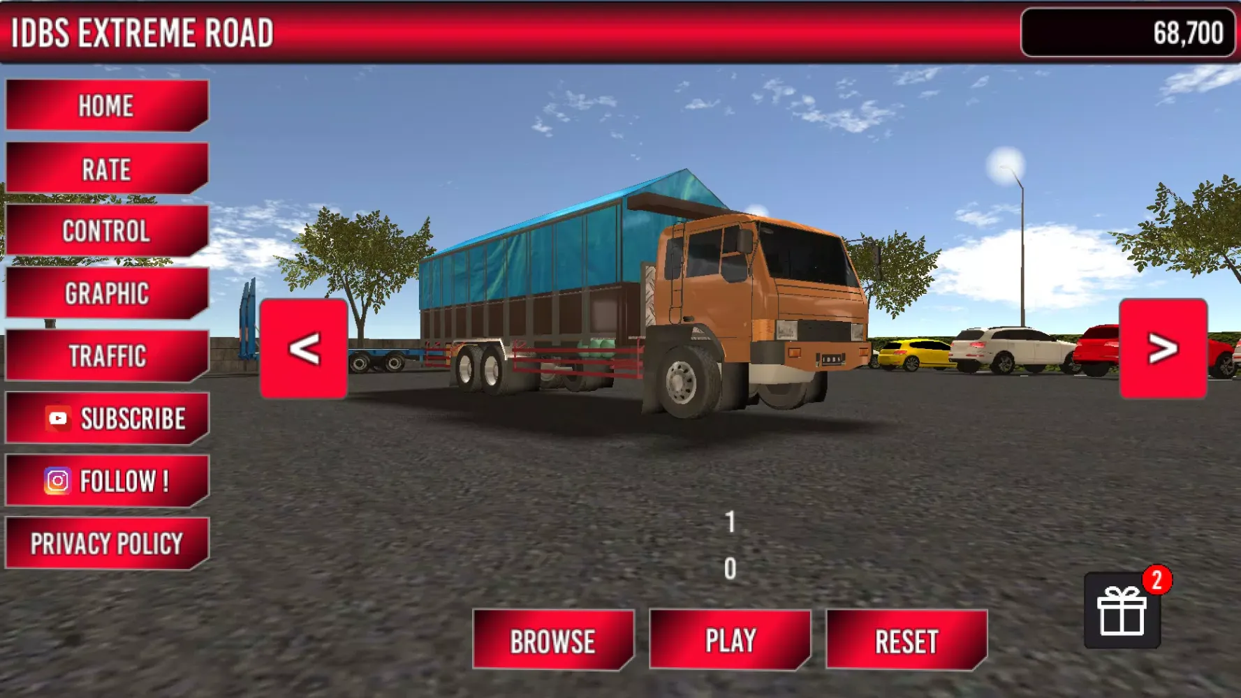 Zrzuty ekranu IDBS Extreme Road