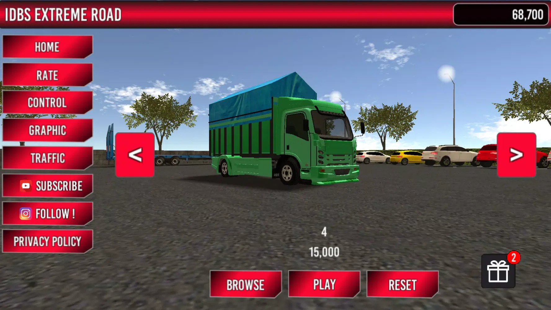 Zrzuty ekranu IDBS Extreme Road