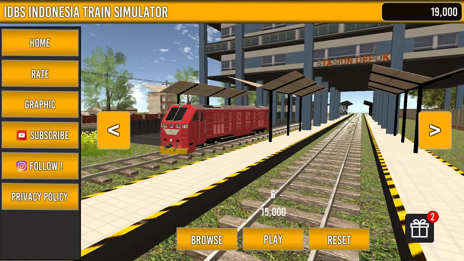 Capturas de tela do IDBS Indonesia Train Simulator