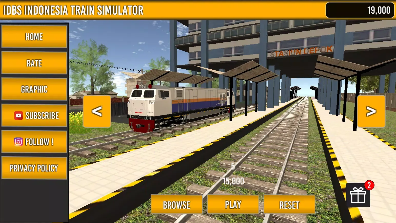 Capturas de tela do IDBS Indonesia Train Simulator