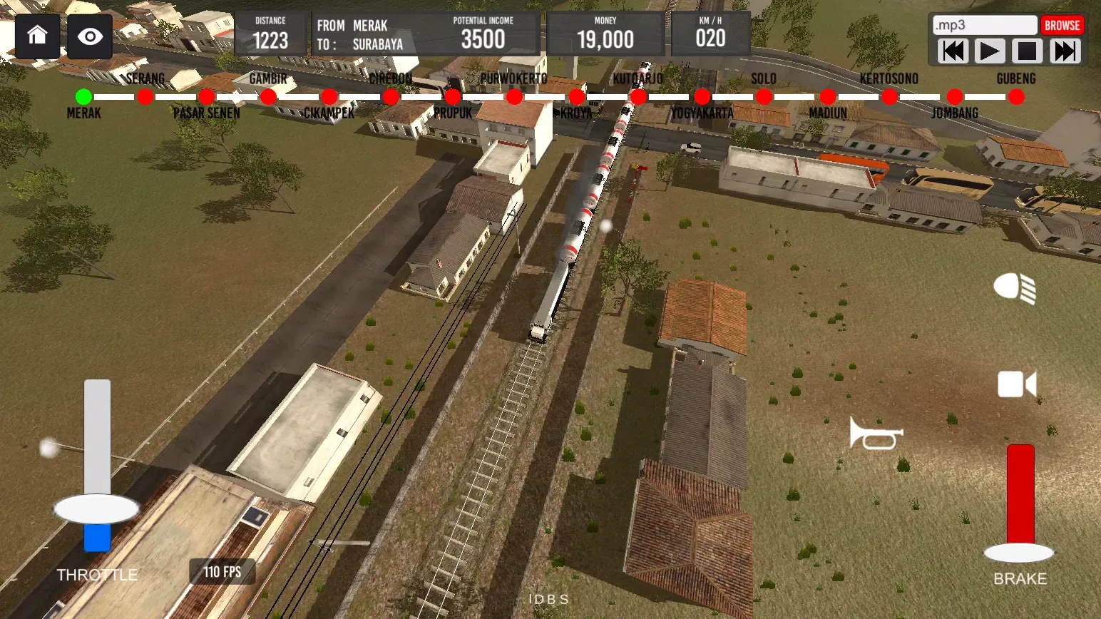 Capturas de tela do IDBS Indonesia Train Simulator