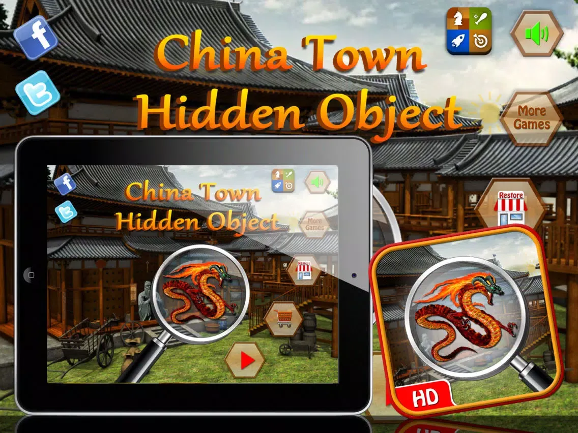 ChinaTown Hidden Object -free Hidden objects Games iPad  स्क्रीनशॉट