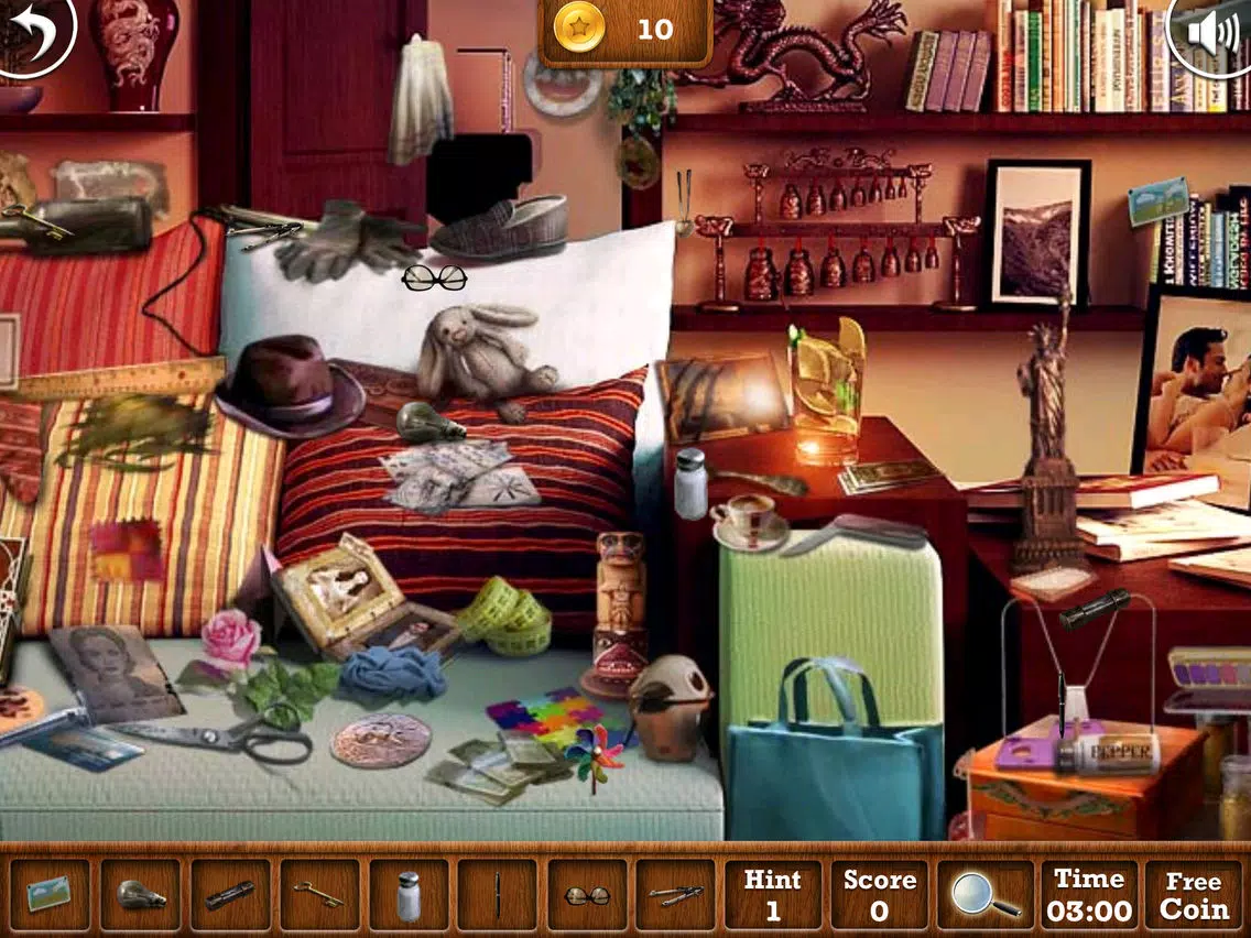 Capturas de pantalla de Haunted Mariya's Hotel Hidden Objects. iPad 