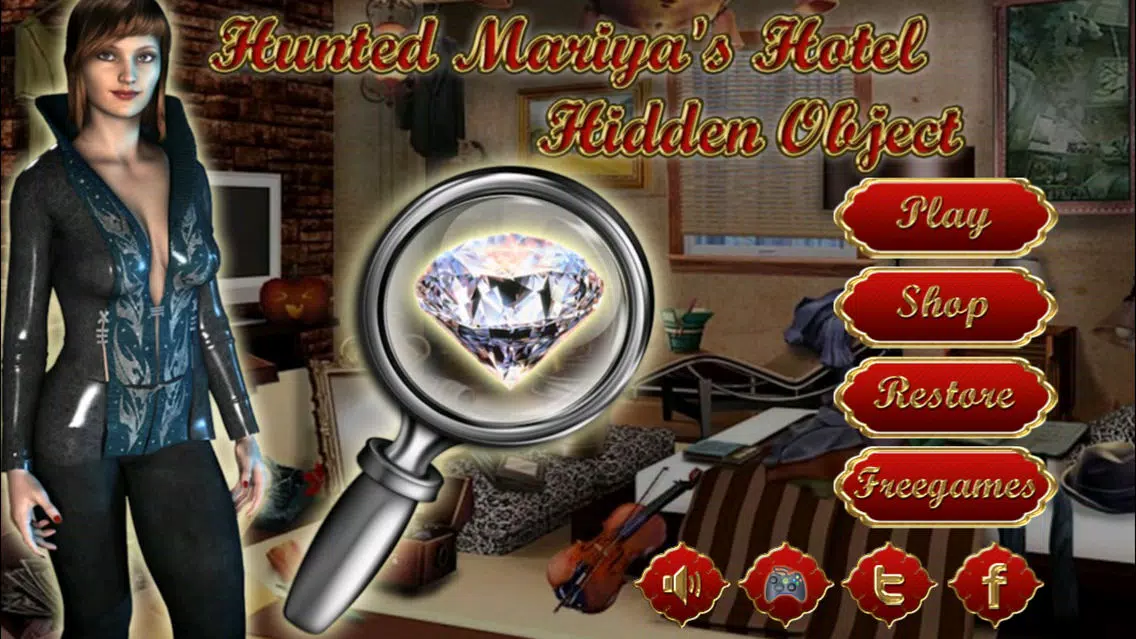 Capturas de pantalla de Haunted Mariya's Hotel Hidden Objects.