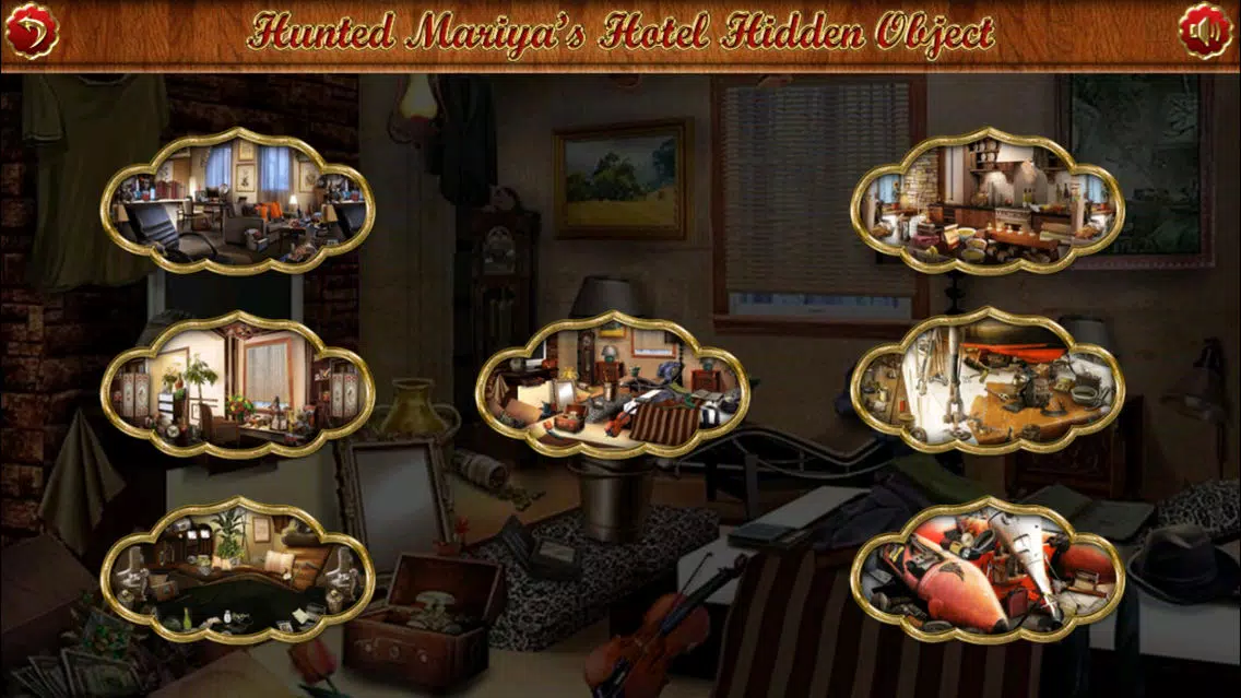 Capturas de pantalla de Haunted Mariya's Hotel Hidden Objects.