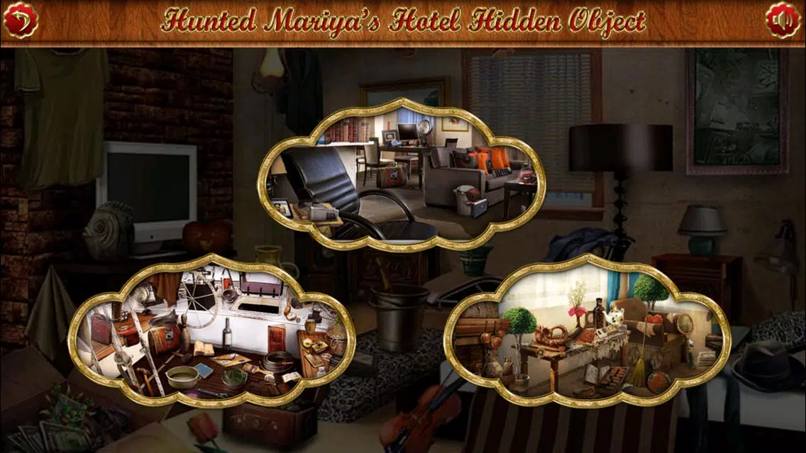 Capturas de pantalla de Haunted Mariya's Hotel Hidden Objects.