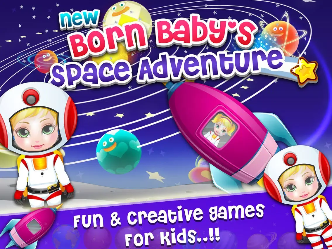 Capturas de tela do New Born Baby Space Adventure iPad 