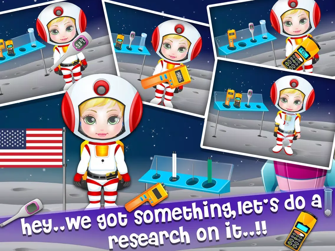Capturas de tela do New Born Baby Space Adventure iPad 