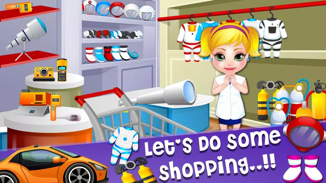 Capturas de tela do New Born Baby Space Adventure
