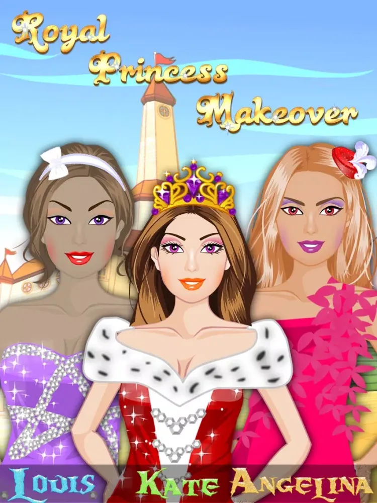 Captures d'écran de Royal Princess Makeover ,spa,dress up - free kids games iPad 