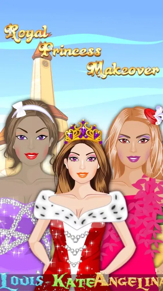 Captures d'écran de Royal Princess Makeover ,spa,dress up - free kids games