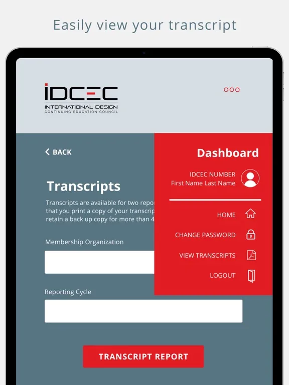 IDCEC Mobile Attendance App iPad  سکرین شاٹس
