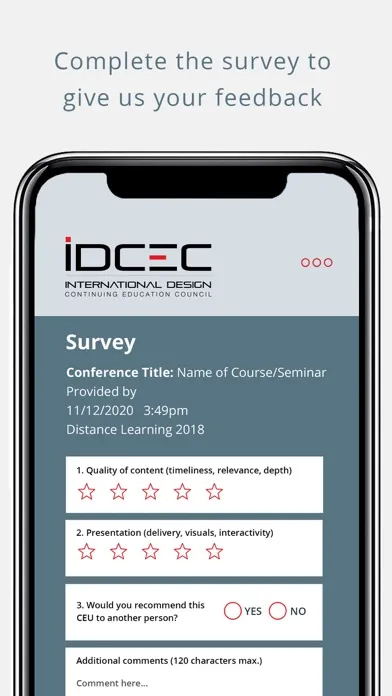 IDCEC Mobile Attendance App سکرین شاٹس