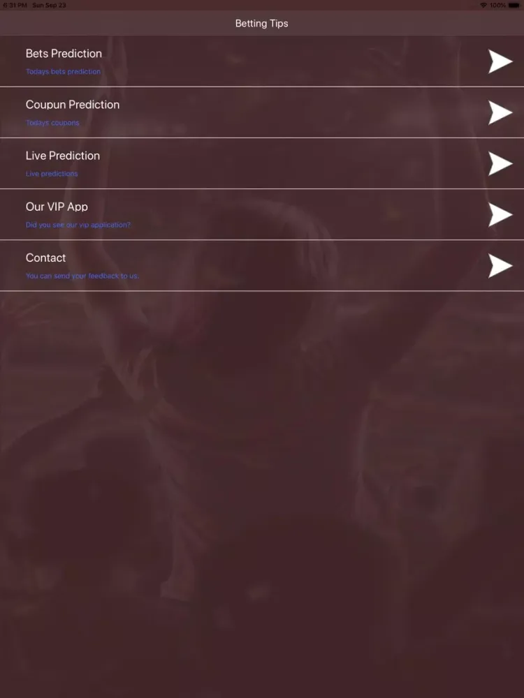 Captures d'écran de Betting Tips Daily iPad 