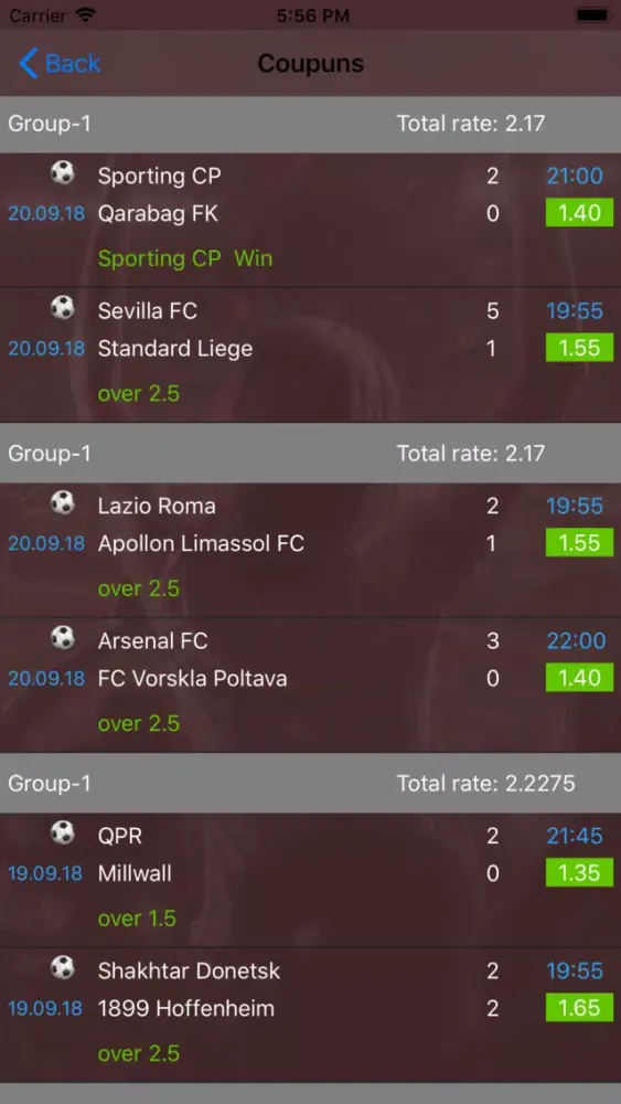 Captures d'écran de Betting Tips Daily