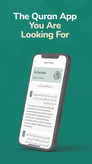 Tangkapan skrin Qur'an Mubin