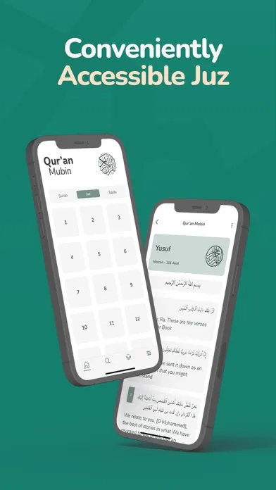 Tangkapan skrin Qur'an Mubin