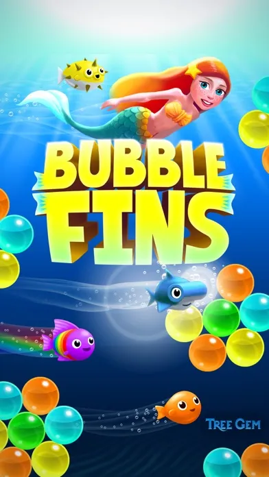 Tangkapan skrin Bubble Fins - Bubble Shooter