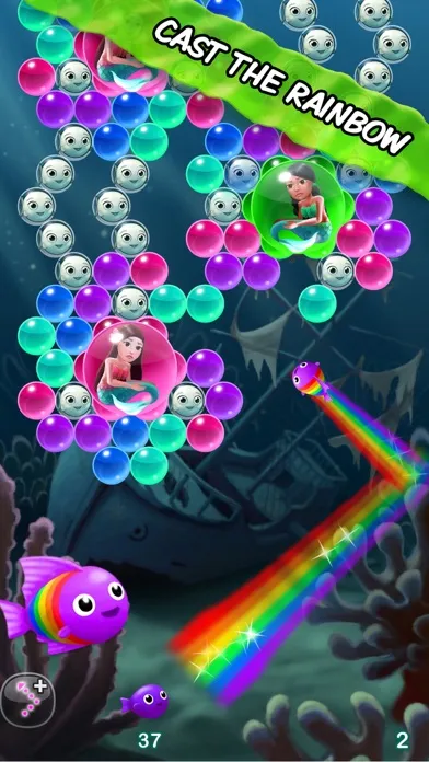 Tangkapan skrin Bubble Fins - Bubble Shooter